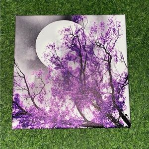 Purple Moon Treess ‘Flower’ drawing painting canvas it’s 12x12 inch